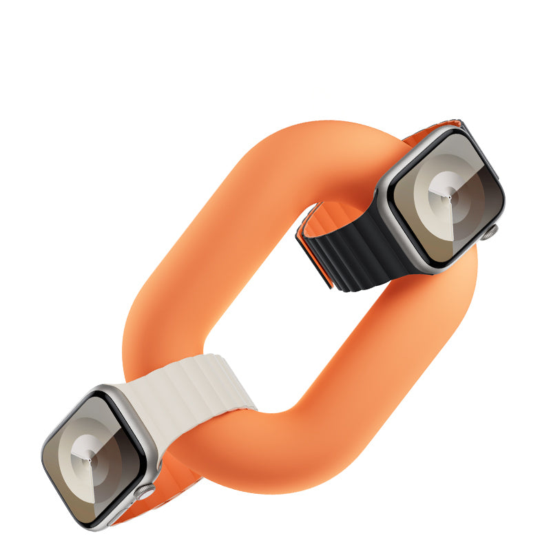 Apple Watch 7 45mm Benks Magnetik Tak Çıkar Silikon Strap Kayış