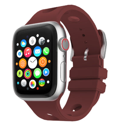Apple Watch 7 45mm Delikli Tasarım Zore KRD-147 Silikon Kordon