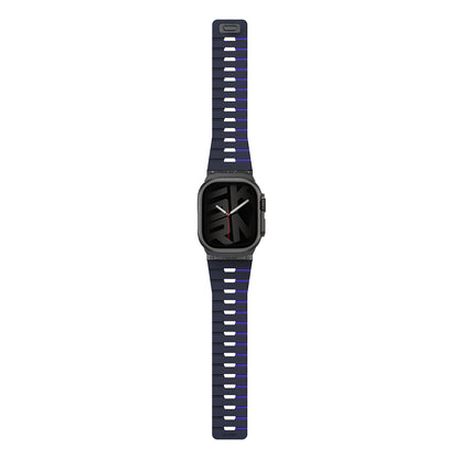 Apple Watch 7 45mm Skinarma Gemini Serisi TPU Magnetik Silikon Kordon