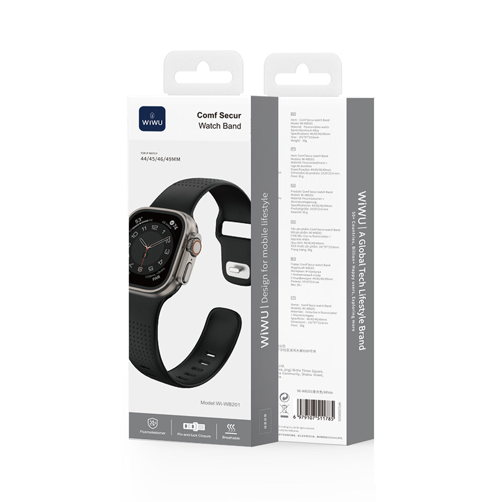 Apple Watch 7 45mm Wiwu Wi-WB0201 Comf Secur Serisi Silikon Kordon