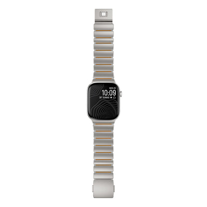 Apple Watch 7 45mm Zore KRD-149 Metal Silikon Kordon