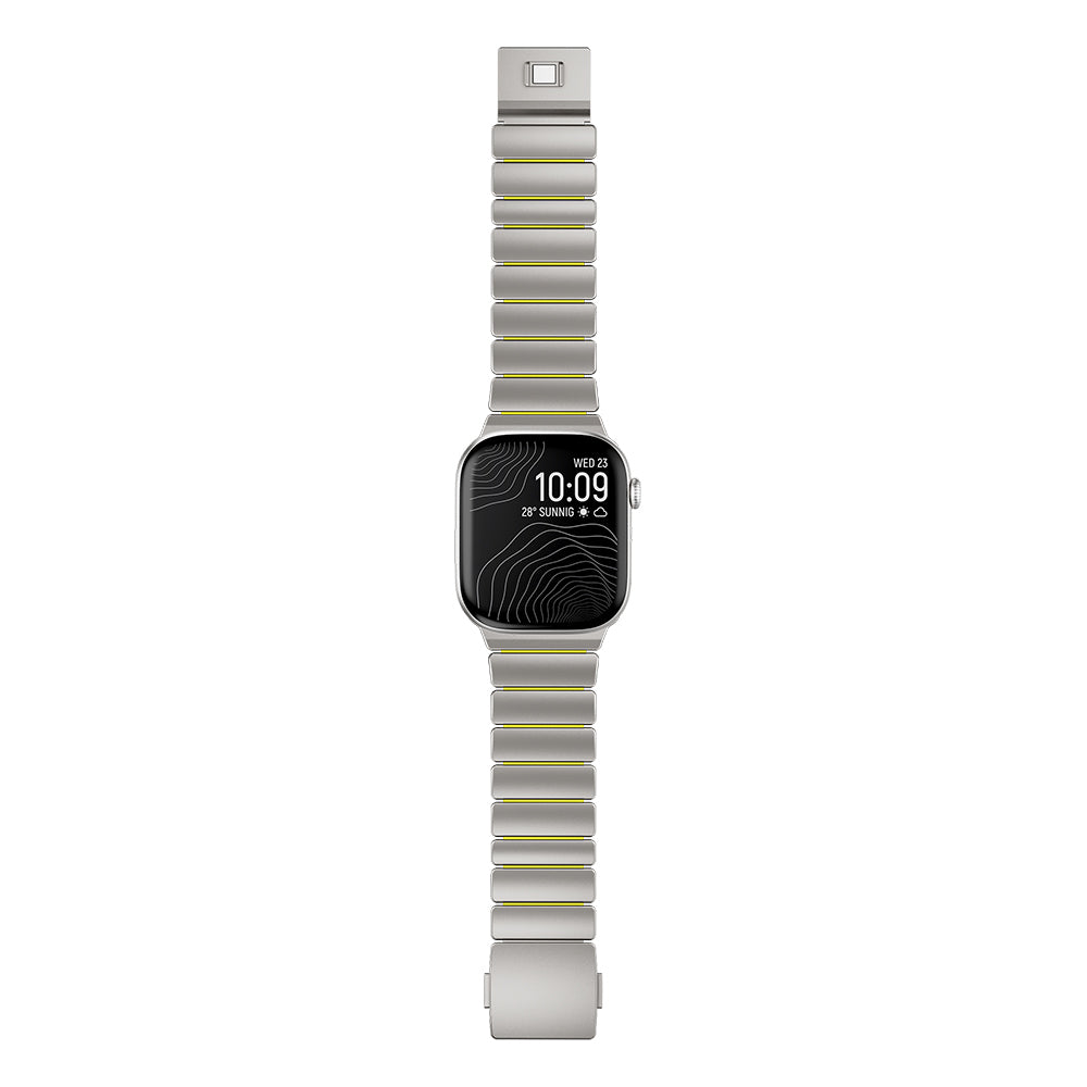 Apple Watch 7 45mm Zore KRD-149 Metal Silikon Kordon