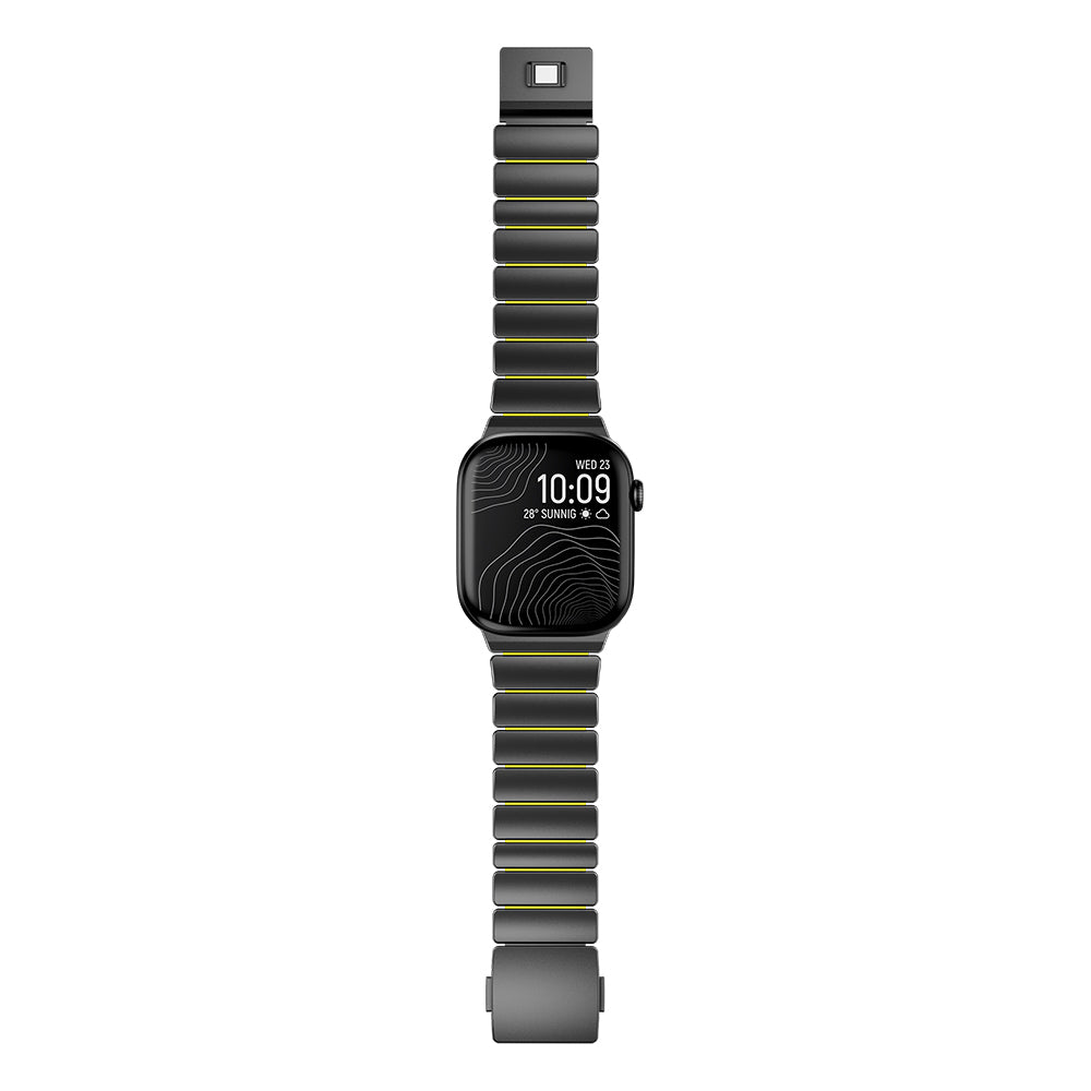 Apple Watch 7 45mm Zore KRD-149 Metal Silikon Kordon