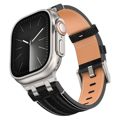 Apple Watch 7 45mm Zore KRD-153 Kot Kumaş Tasarımlı Kordon