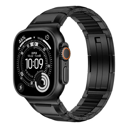 Apple Watch 7 45mm Zore KRD-155 Metal Silikon Kordon