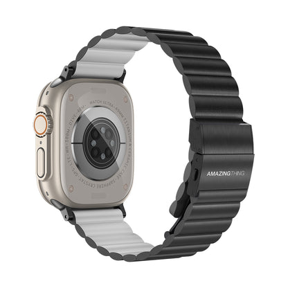 Apple Watch Serisi Uyumlu Amazing Thing Glamour Sense Deri Kordon