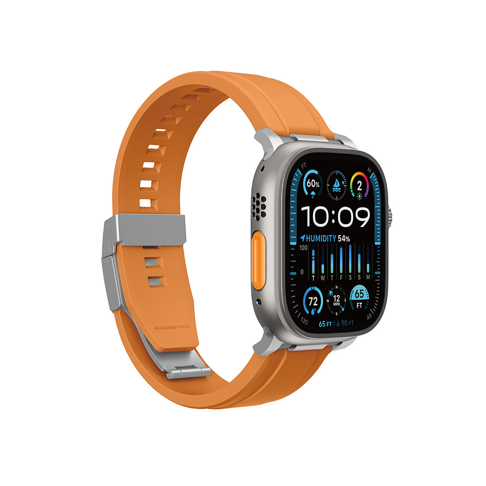 Apple Watch Ultra 49mm Amazingthing Titan Chrono Silikon Kordon