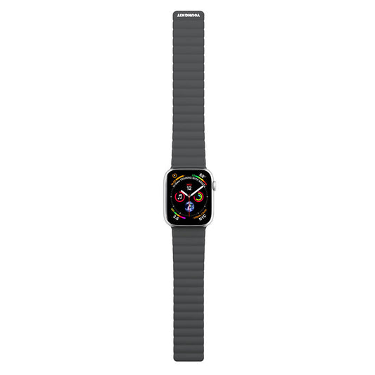 Apple Watch Ultra 49mm Kordon Youngkit Classical Magnetik Tak Çıkar Silikon Strap Kayış
