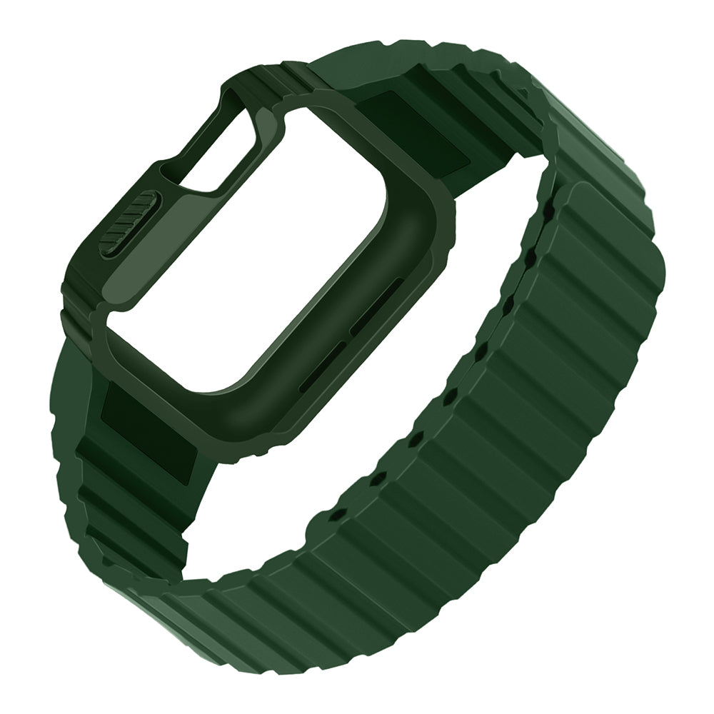 Apple Watch Ultra 49mm Zore KRD-142 Airbag Tasarımlı Kasa Koruyuculu Silikon Kordon