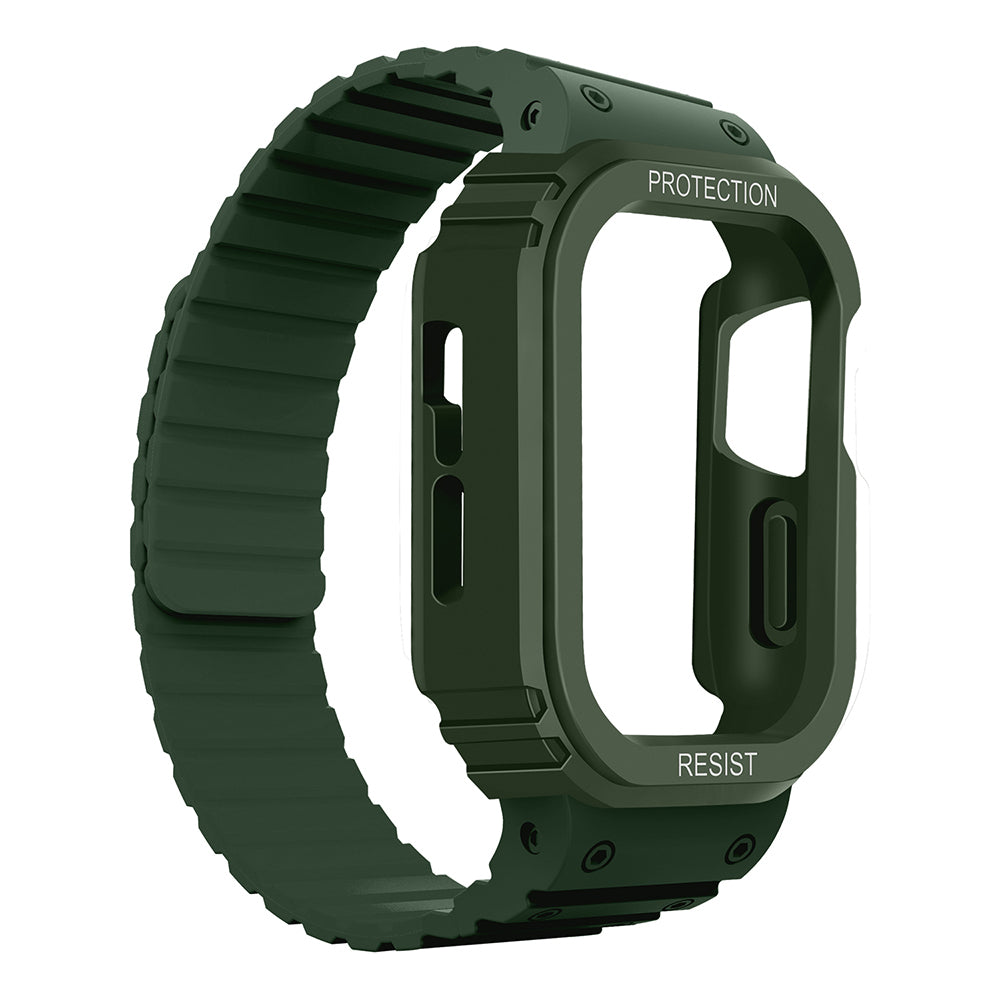 Apple Watch Ultra 49mm Zore KRD-142 Airbag Tasarımlı Kasa Koruyuculu Silikon Kordon