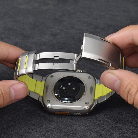 Apple Watch Ultra 49mm Zore KRD-155 Metal Silikon Kordon