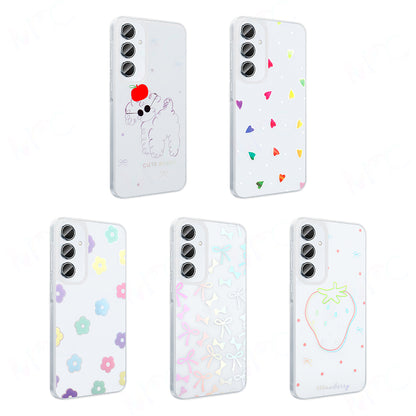 Galaxy A16 Kılıf Şeffaf Figürlü Zore Folk Sert Kapak