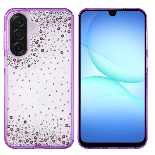 Galaxy A26 Kılıf Airbag Tasarımlı Damla Taşlı Şeffaf Zore Pera Silikon Kapak