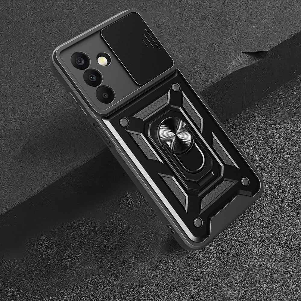 Galaxy A26 Kılıf Magnetik Standlı Kamera Korumalı Zore Sürgülü Vega Kapak
