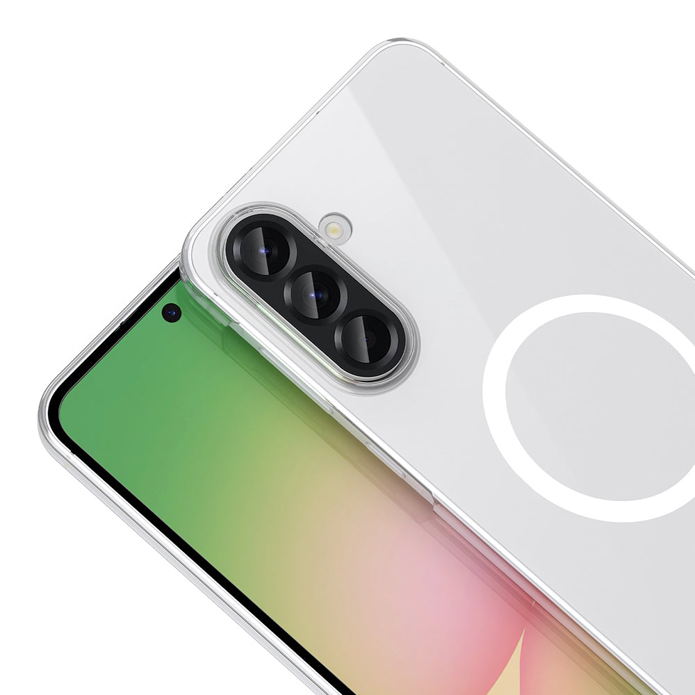 Galaxy A27 Kamera Korumalı M-Safe Şarj Özellikli Şeffaf Zore London Sert PC Kapak