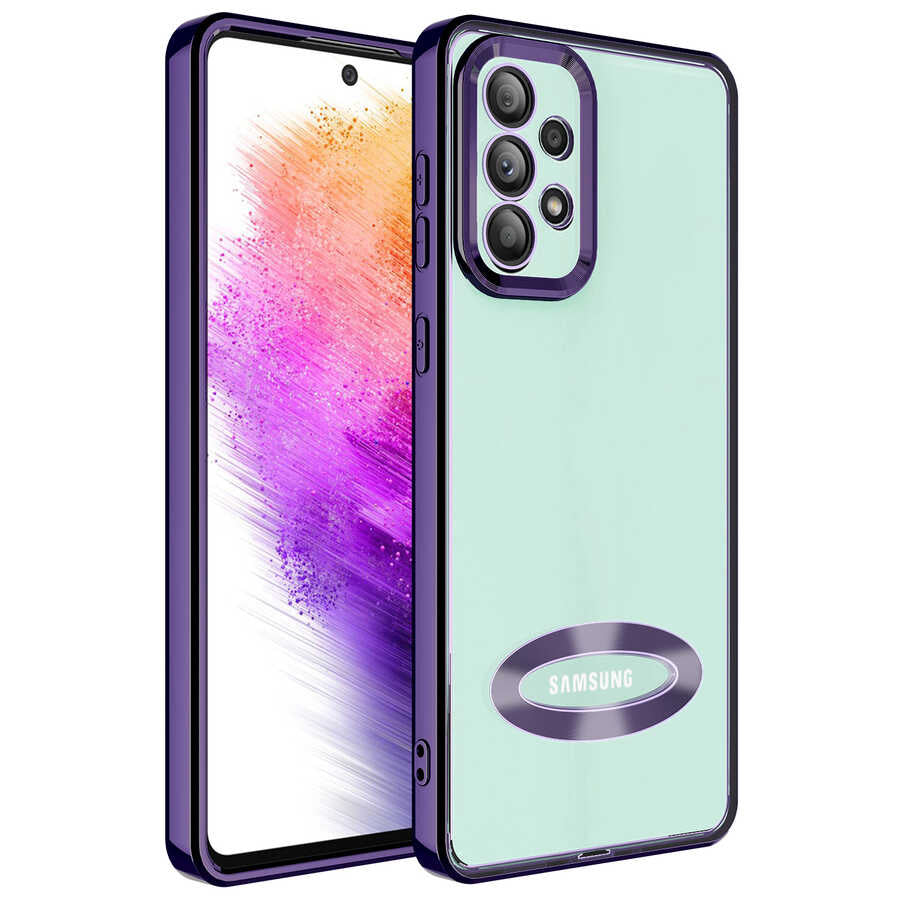 Galaxy A33 5G Kılıf Kamera Korumalı Logo Gösteren Zore Omega Kapak