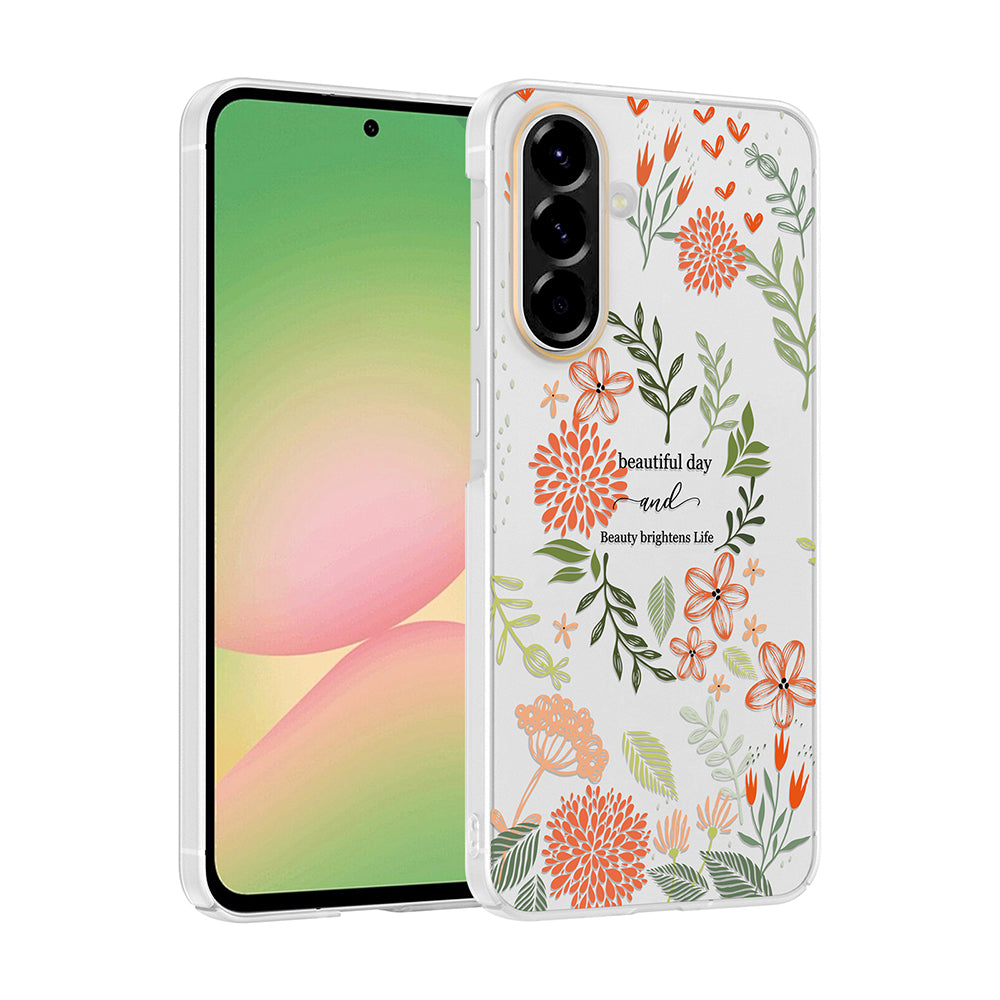 Galaxy A36 Kılıf Kamera Korumalı Desenli Zore Klip Kapak