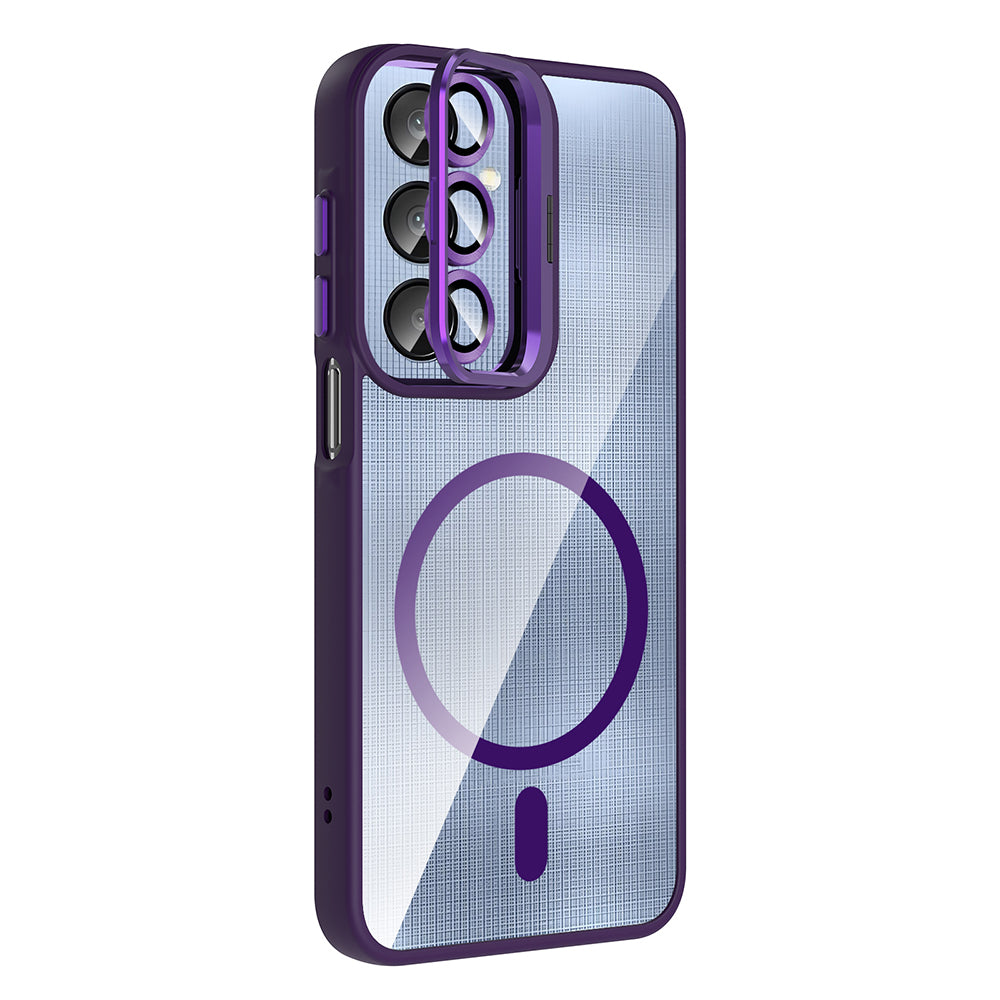 Galaxy A36 Kılıf Standlı ve Kamera Lens Hediyeli Zore Etro Kapak