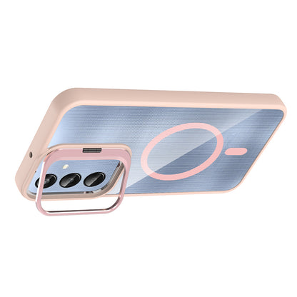 Galaxy A36 Kılıf Standlı ve Kamera Lens Hediyeli Zore Etro Kapak