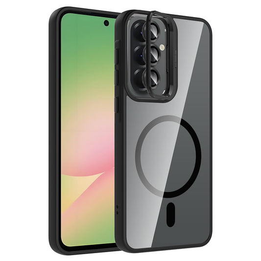 Galaxy A37 Kılıf Standlı ve Kamera Lens Hediyeli Zore Etro Kapak