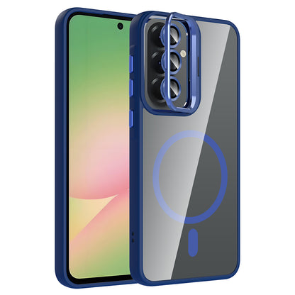 Galaxy A37 Kılıf Standlı ve Kamera Lens Hediyeli Zore Etro Kapak