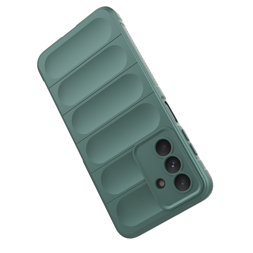 Galaxy A56 Kılıf Esnek TPU Oyuklu Arka Yüzey Tasarımlı Zore Etnik Silikon Kapak