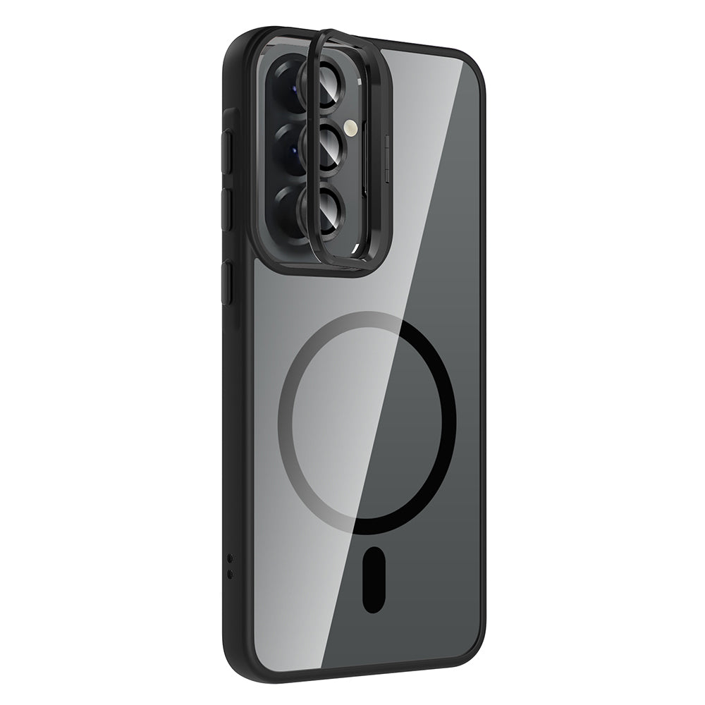 Galaxy A57 Kılıf Standlı ve Kamera Lens Hediyeli Zore Etro Kapak