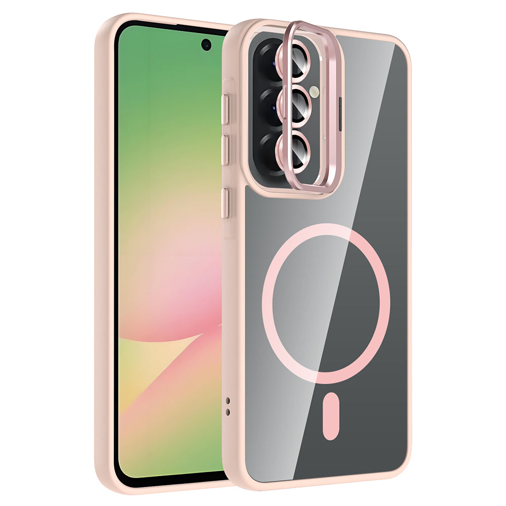 Galaxy A57 Kılıf Standlı ve Kamera Lens Hediyeli Zore Etro Kapak