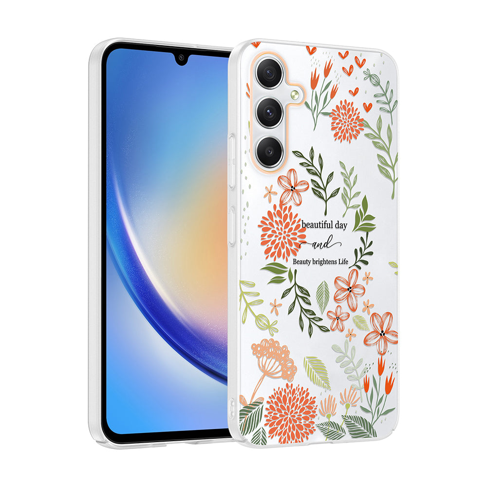 Galaxy S23 FE Kılıf Kamera Korumalı Desenli Zore Klip Kapak