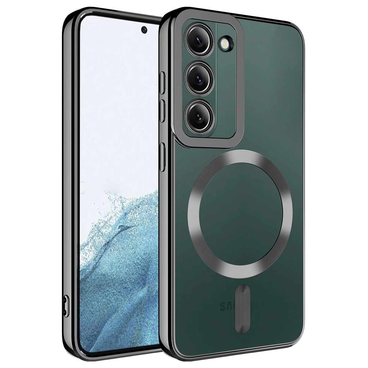 Galaxy S23 Kılıf M-safe Wireless Şarj Özellikli Zore Setro Silikon