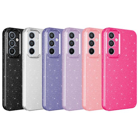 Galaxy S24 FE Kılıf Kamera Korumalı Simli Lüks Zore Koton Kapak