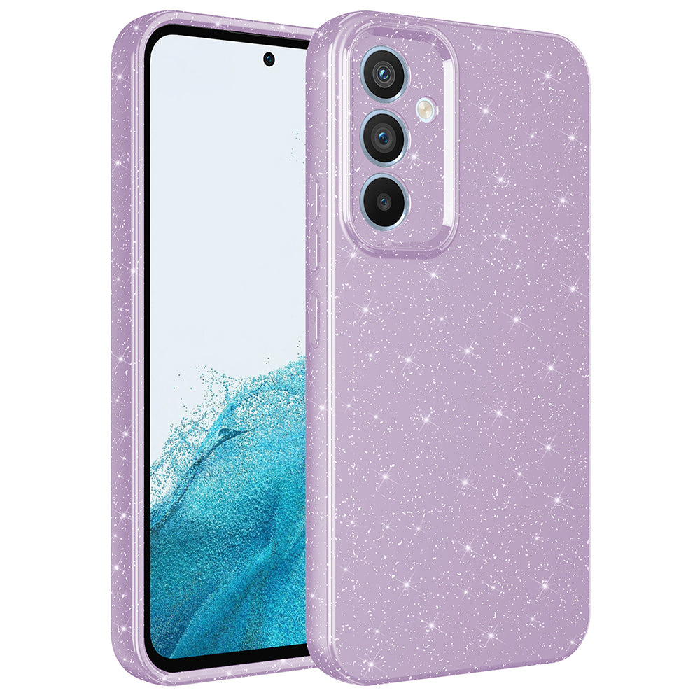Galaxy S24 FE Kılıf Kamera Korumalı Simli Lüks Zore Koton Kapak