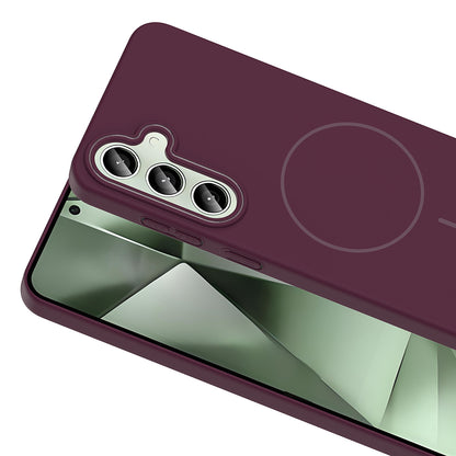Galaxy S24 FE Kılıf M-safe Şarj Özellikli Zore Ruby Sert Kapak