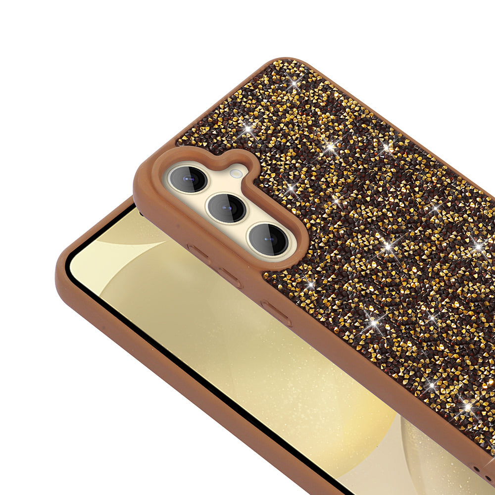 Galaxy S24 FE Kılıf Parlak Taşlı Tasarım Zore Pırlanta Kapak