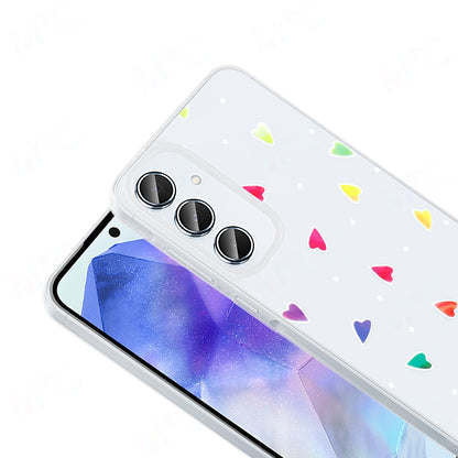 Galaxy S24 FE Kılıf Şeffaf Figürlü Zore Folk Sert Kapak