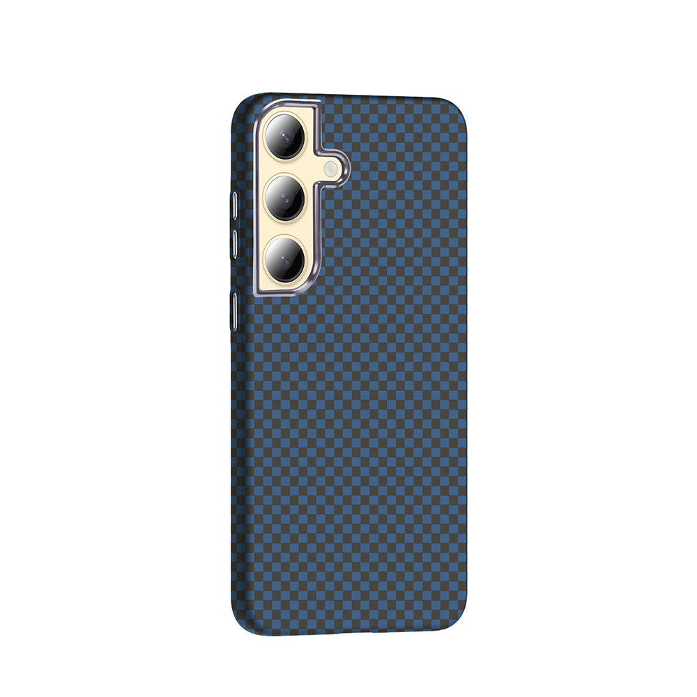 Galaxy S24 Kılıf M-safe Şarj Özellikli Karbon Fiber Görünümlü Zore Gros Kapak