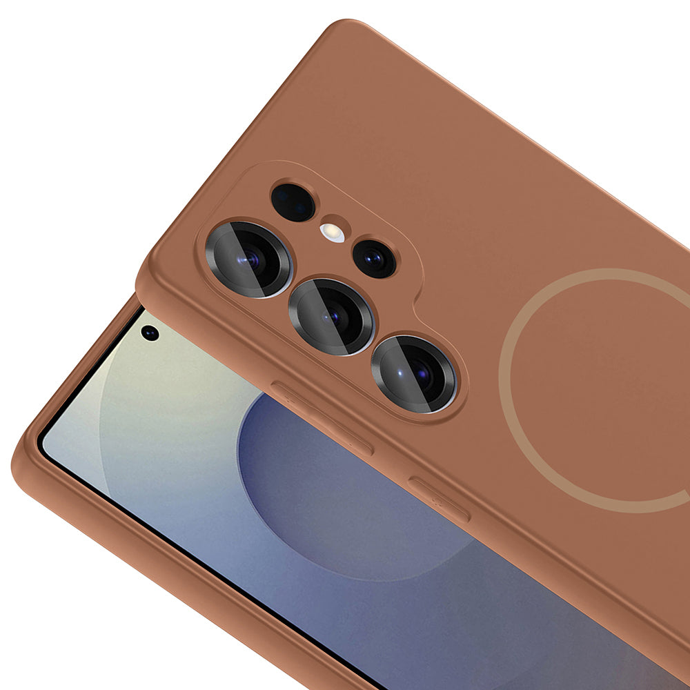 Galaxy S24 Ultra Kılıf M-safe Şarj Özellikli Zore Meta Kapak