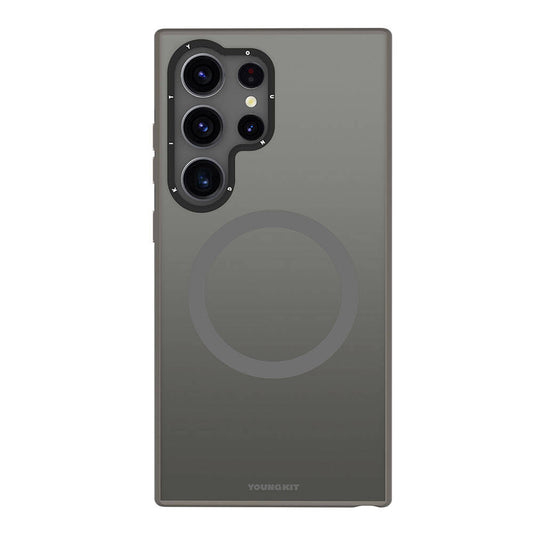Galaxy S24 Ultra Kılıf M-safe Şarj Özellikli Çizilmeye Ve Aşınmaya Dayanıklı Youngkit Velvet Serisi Kapak