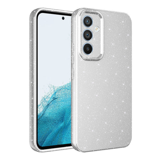 Galaxy S25 FE Kılıf Kamera Korumalı Simli Lüks Zore Koton Kapak