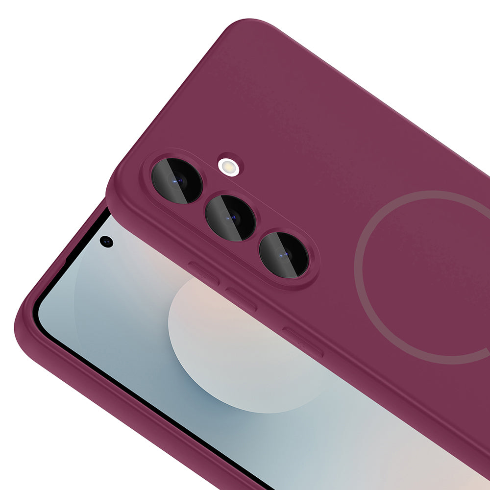 Galaxy S25 FE Kılıf M-safe Şarj Özellikli Zore Meta Kapak