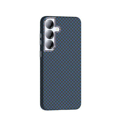 Galaxy S25 Kılıf M-safe Şarj Özellikli Karbon Fiber Görünümlü Zore Gros Kapak