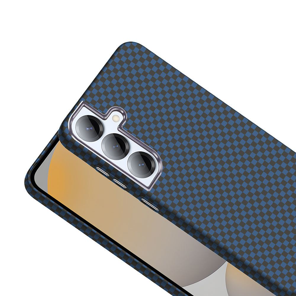 Galaxy S25 Kılıf M-safe Şarj Özellikli Karbon Fiber Görünümlü Zore Gros Kapak