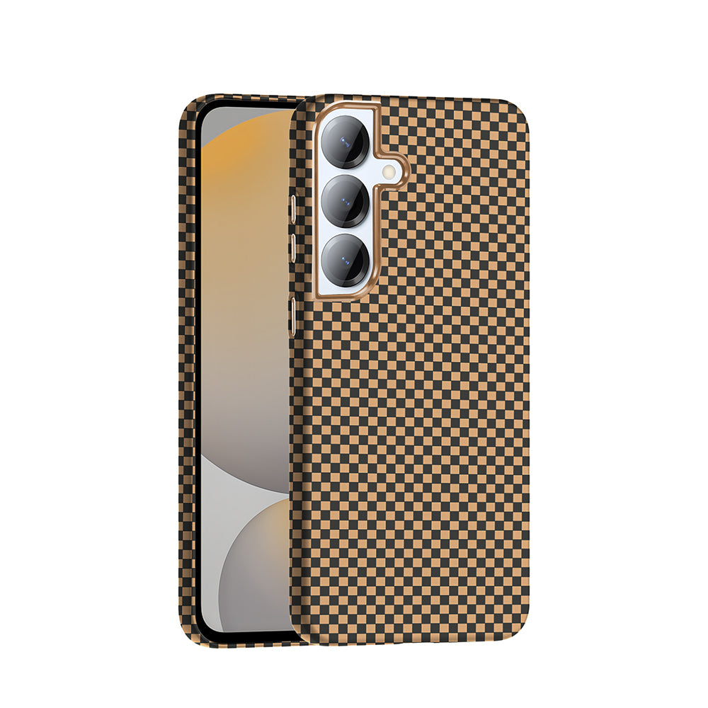 Galaxy S25 Kılıf M-safe Şarj Özellikli Karbon Fiber Görünümlü Zore Gros Kapak
