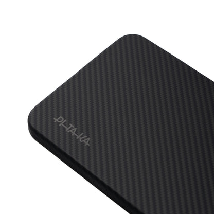 Galaxy S25 Plus Kılıf M-safe Şarj Özellikli 600D Aramid Fiber Pitaka Ultra-Slim Classic Serisi Black-Grey Twill Kapak