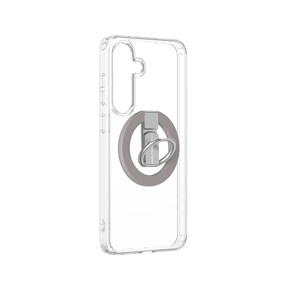 Galaxy S25 Plus Kılıf M-safe Şarj Özellikli Yüzük Standlı Amazingthing Minimal Grip Serisi Kapak