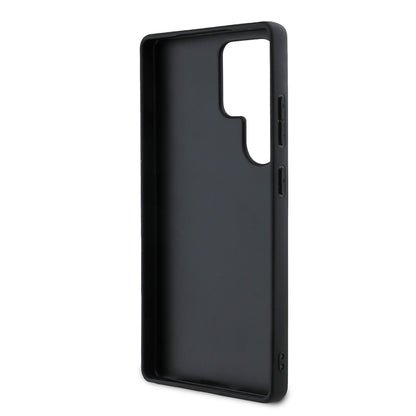 Galaxy S25 Ultra Kılıf DKNY Orjinal Lisanslı Kartlıklı 3D Yazılı Repeat Texture Pattern Kapak