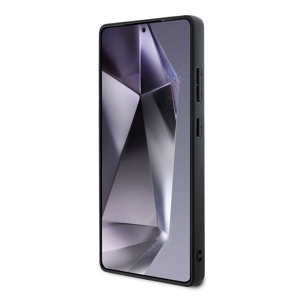 Galaxy S25 Ultra Kılıf Guess Orjinal Lisanslı M-safe Şarj Özellikli PU Halkalı 4G Desenli Yazı Logolu Kapak