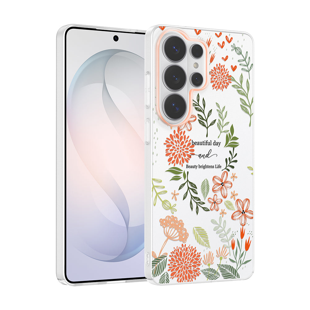 Galaxy S25 Ultra Kılıf Kamera Korumalı Desenli Zore Klip Kapak