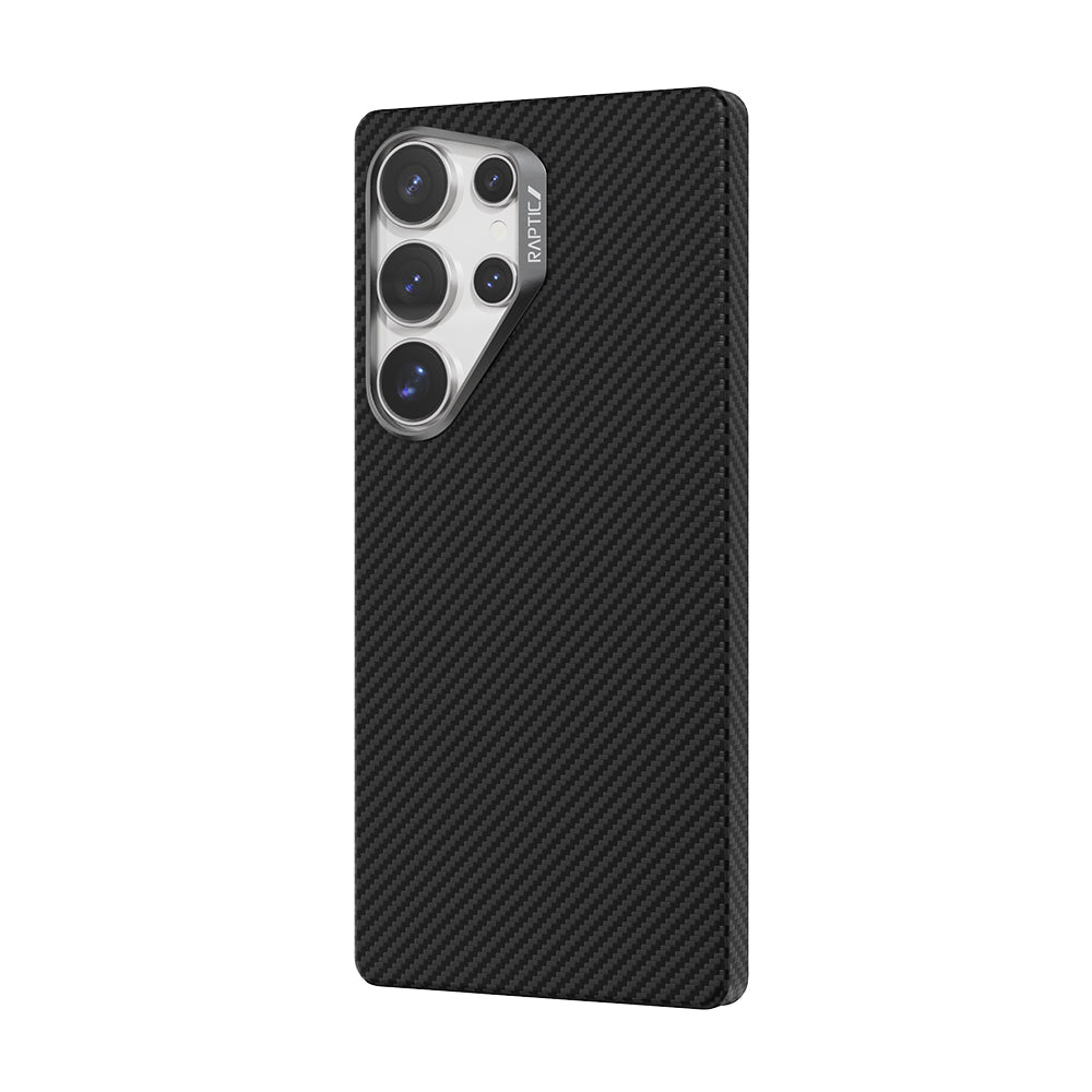 Galaxy S25 Ultra Kılıf M-safe Şarj Özellikli 600D Metal Kamera Çerçeveli Raptic Aramid Fiber Serisi Kapak