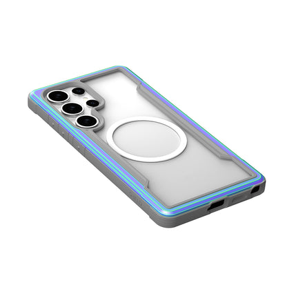 Galaxy S25 Ultra Kılıf M-safe Şarj Özellikli Airbagli Raptic Shield Serisi Şeffaf Arka Yüzey Kapak